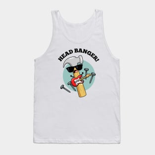 Head Banger Funny Music Puns Tank Top